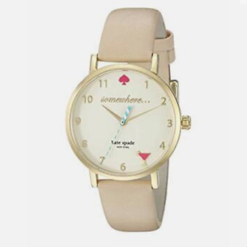 Kate Spade. Women’s tan watch.  Rarely worn.